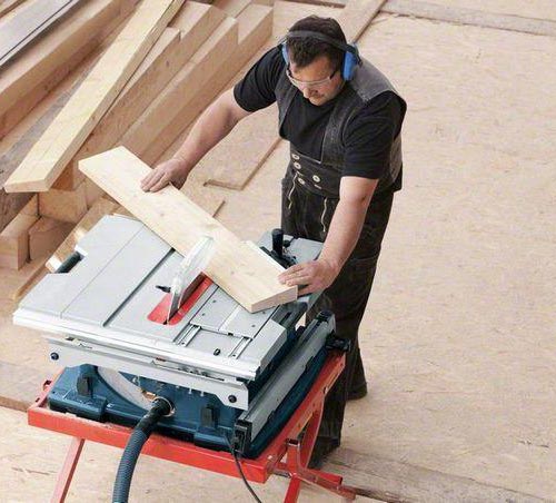 Banco Sega Bosch impiego taglio legno inclinato ...