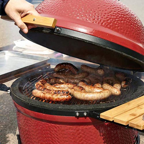 Barbecue Elettrico Kamado Joe apertura cottura cibi ...