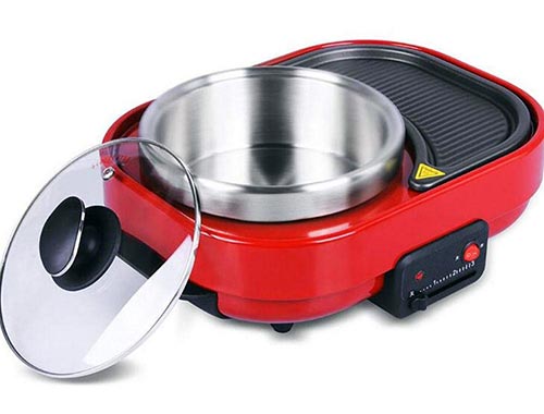 Barbecue Elettrico Portatile Myhope coperchio ...