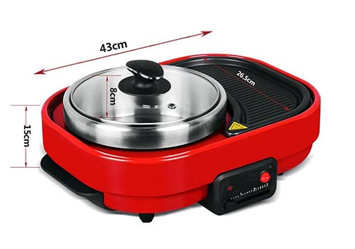 Barbecue Elettrico Portatile Myhope dimensioni ...