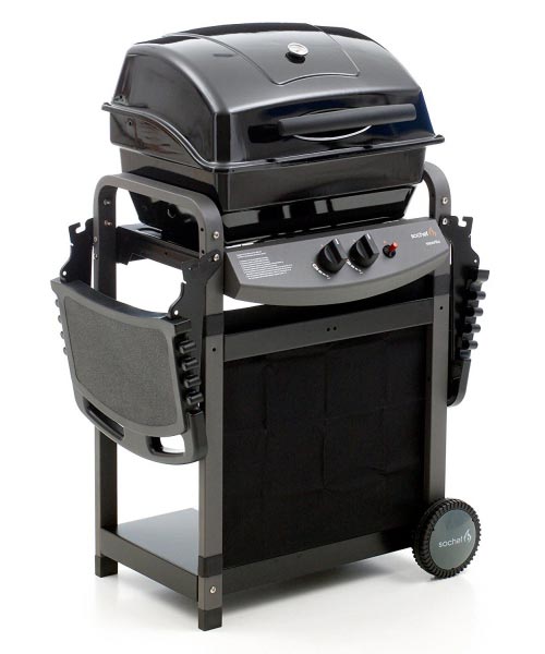 Barbecue Saporillo a gas 2 bruciatori chiusura coperchio ...
