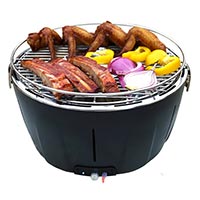 Barbecue a carbone senza fumo carbonella