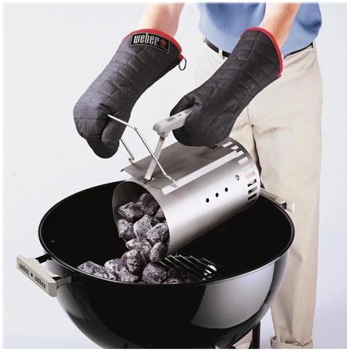 Barbecue a carbone Master-Touch accensione ...