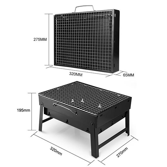 Barbecue a carbone portatile dimensioni ...