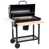 Barbecue a carbonella con carrello