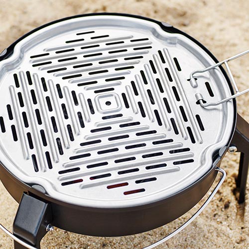Barbecue a carbonella portatile nero griglia ...