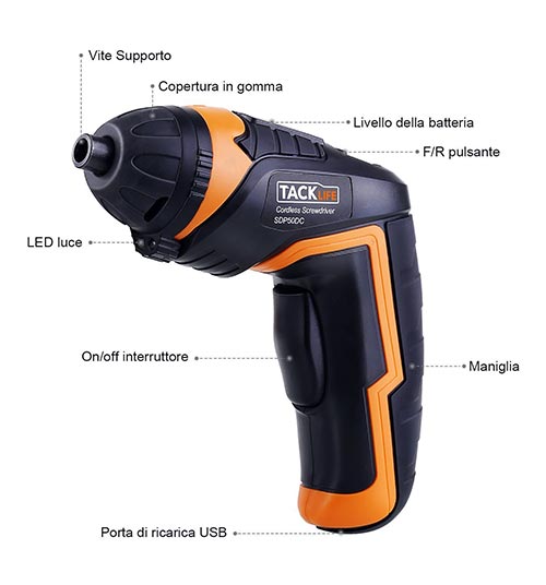Cacciavite Elettrico TACKLIFE descrizioni ...