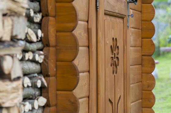Casette in Legno Rustica ingresso ...