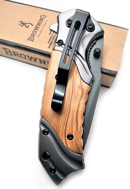 Coltello a Scatto Militare aggancio ...