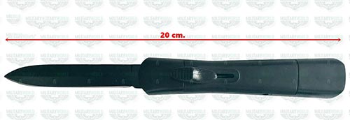 Coltello SCORPION BLACK a Scatto frontale lunghezza ...