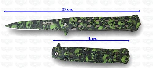Coltello Wartech Green lunghezza lama ...