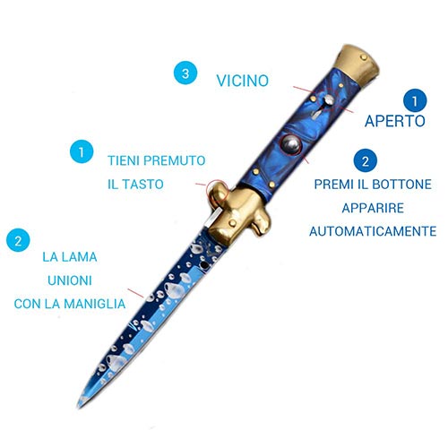 Coltello a scatto frontale Sopravvivenza funzionamento ...