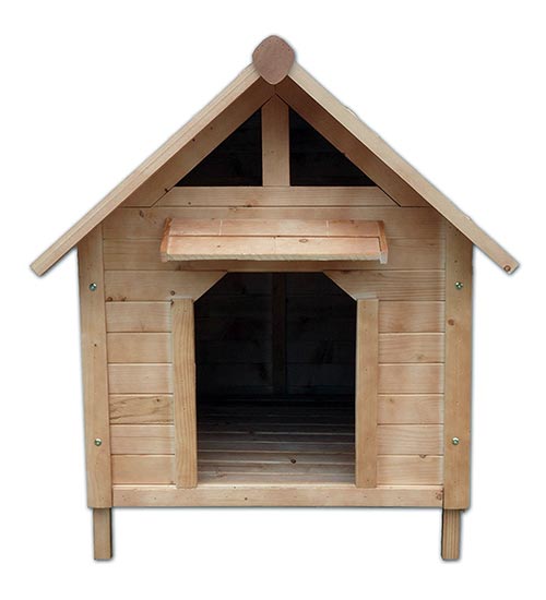Cuccia Casetta per Cani in Legno ingresso ...