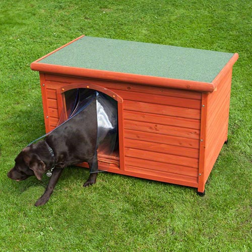 Cuccia per cani con porta uscita ...