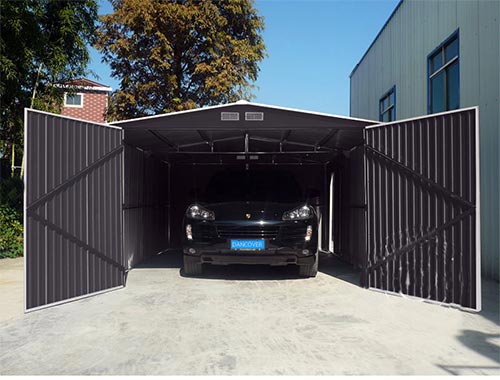 Garage in metallo apertura porte ...