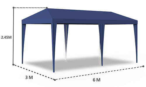 Gazebo Iimpermeabile dimensioni ...