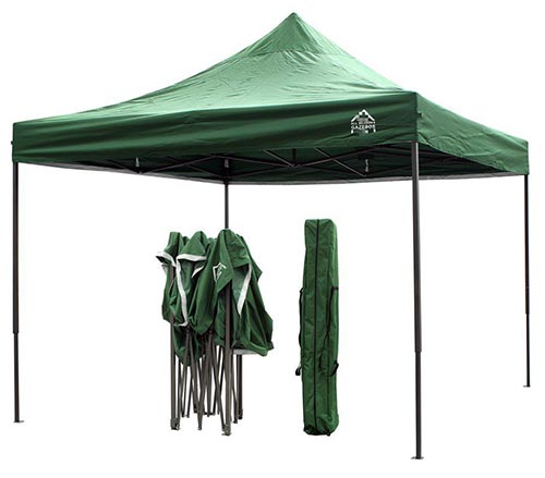 Gazebo Pieghevole 3x3 verde struttura ...