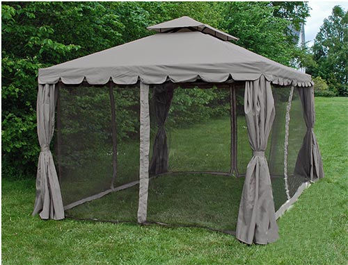 Gazebo da giardino Osiris chiusura zanzariere ...