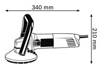 Dimensioni della Levigatrice calcestruzzo Bosch