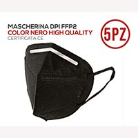 Mascherina DPI FFP2 colore nero