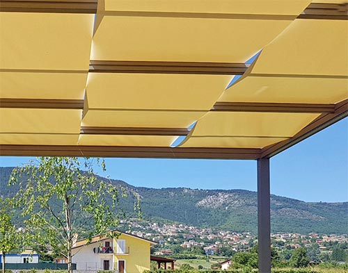 Pergola Autoportante in Alluminio copertura ...