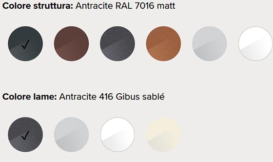 Pergola bioclimatica Med Twist colori ...