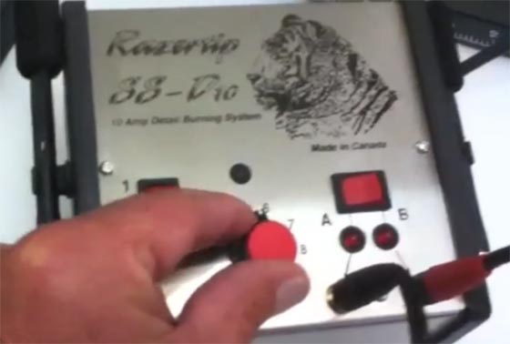 Regolazioni del Pirografo Razertip ...