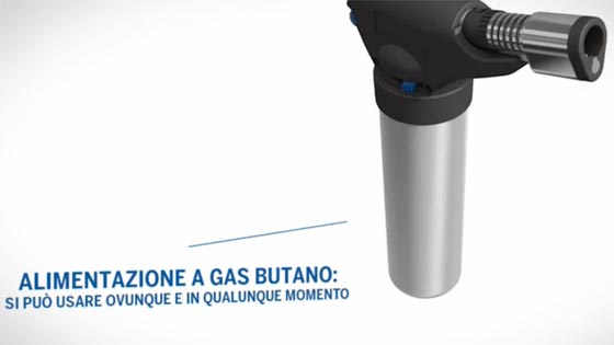 alimentazione del Saldatore a Fiamma Libera ...