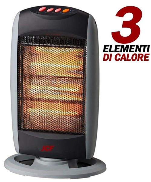 Stufa Elettrica Alogena regolazioni ...