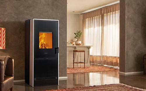 Stufa a Legna e Pellet E228 D funzionamento ...