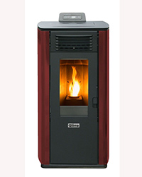 Stufe a pellet 8,24 kW Qlima Fiorina 74 S-LINE Red Slim