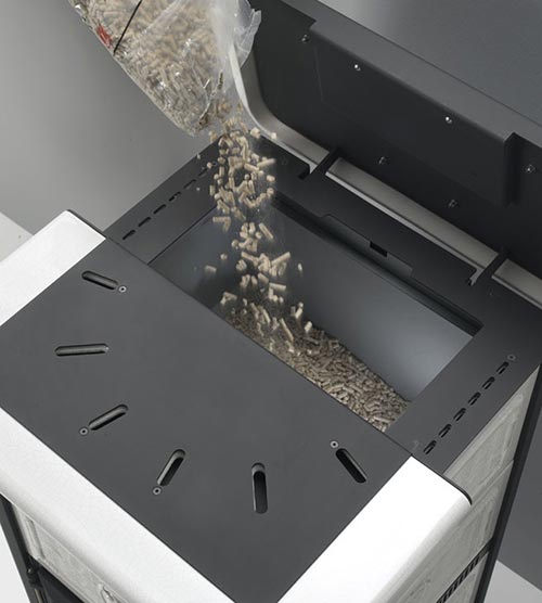 Stufe a Pellet Virginia 25/32 versamento braciere pellet ...