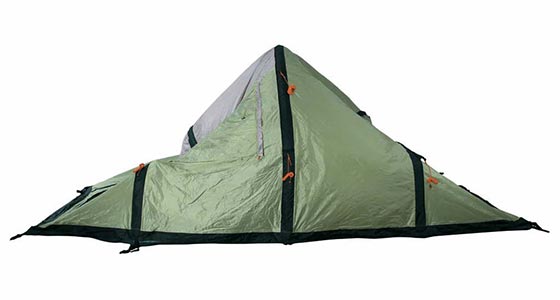 Tenda da campeggio gonfiabile alzata ...