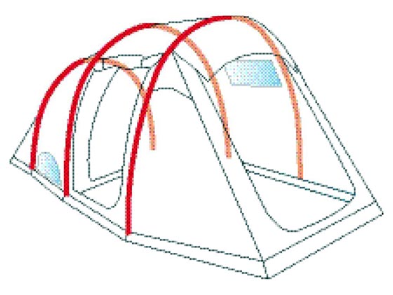 Tenda da campeggio gonfiabile struttura ...