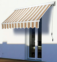 Tenda da sole a bracci estensibili L 3 x H 2 mt beige