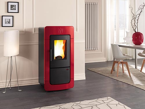 Termostufa a Pellet Diadema Acs Idro funzionamento ...