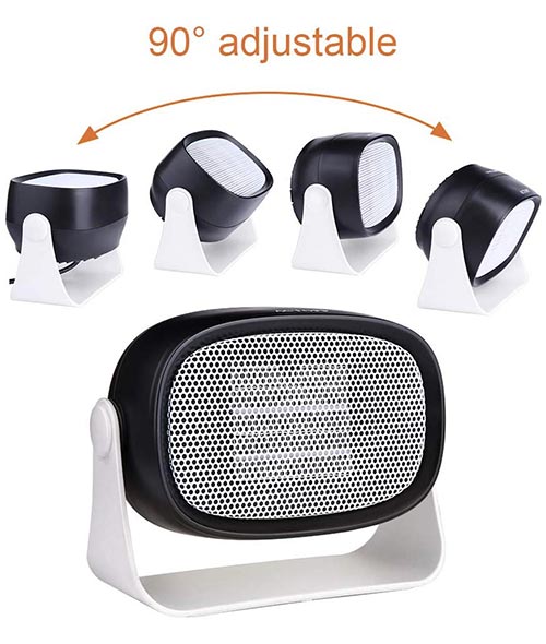 Termoventilatore Elettrico 500 W orintamento ...