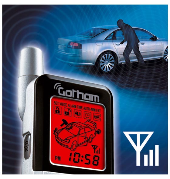 trasmissione onde dell'antifurti auto