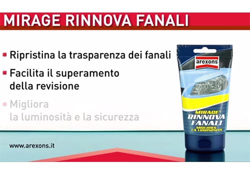 cera rinnova fanali Arexons funzionamento ...