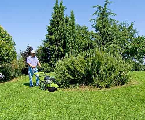 funzionamento del decespugliatore con ruote ...