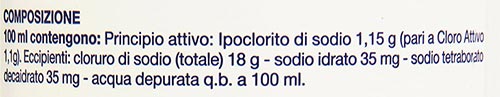 Amuchina Soluzione Disinfettante composizione ...