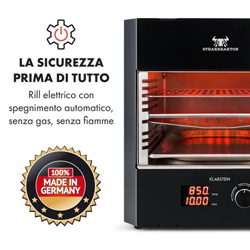 Barbecue Elettrico Steakreaktor sicurezza ...
