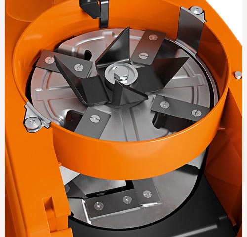 Biotrituratore elettrico con apertura a quadrifoglio elica funzionamento ...
