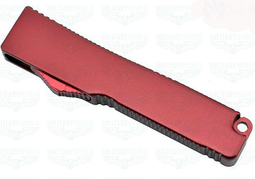 COLTELLO AUTOMATICO A SCATTO FRONTALE LAMA BICOLORE chiusura totale ...