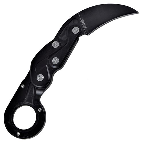 COLTELLO TATTICO RICHIUDIBILE MOD. KARAMBIT FAST funzionamento lama taglio ...