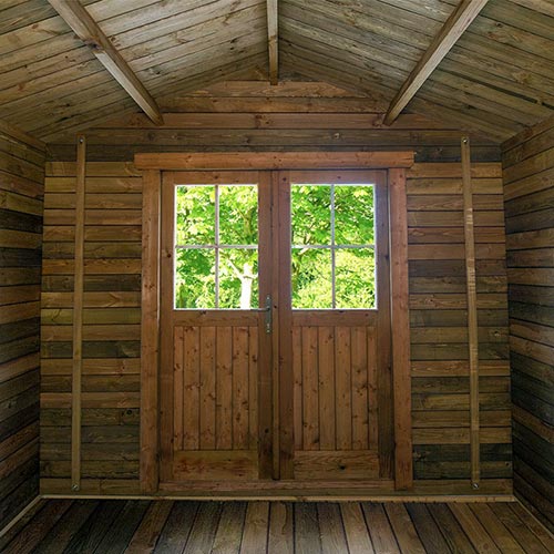 Casetta Legno Chalet interno stanza ....