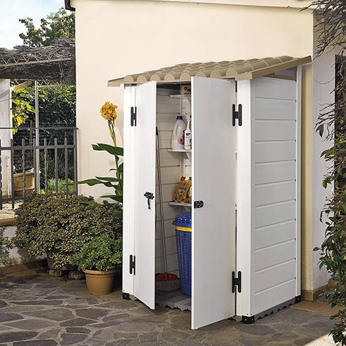 Casetta da giardino in pvc Tuscany funzionamento ...