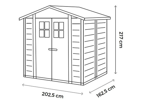Casetta da giardino in pvc Tuscany caratteristiche ...