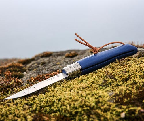 Coltelli Opinel Baroudeur Blu Scuro laccetto ...