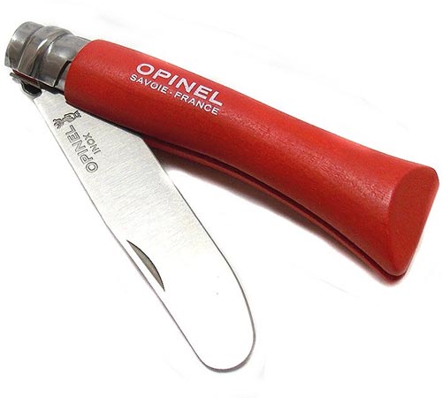Coltelli Opinel Rosso chiusura totale ...